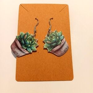 Fashion Jewelry Plants Dangle Earrings